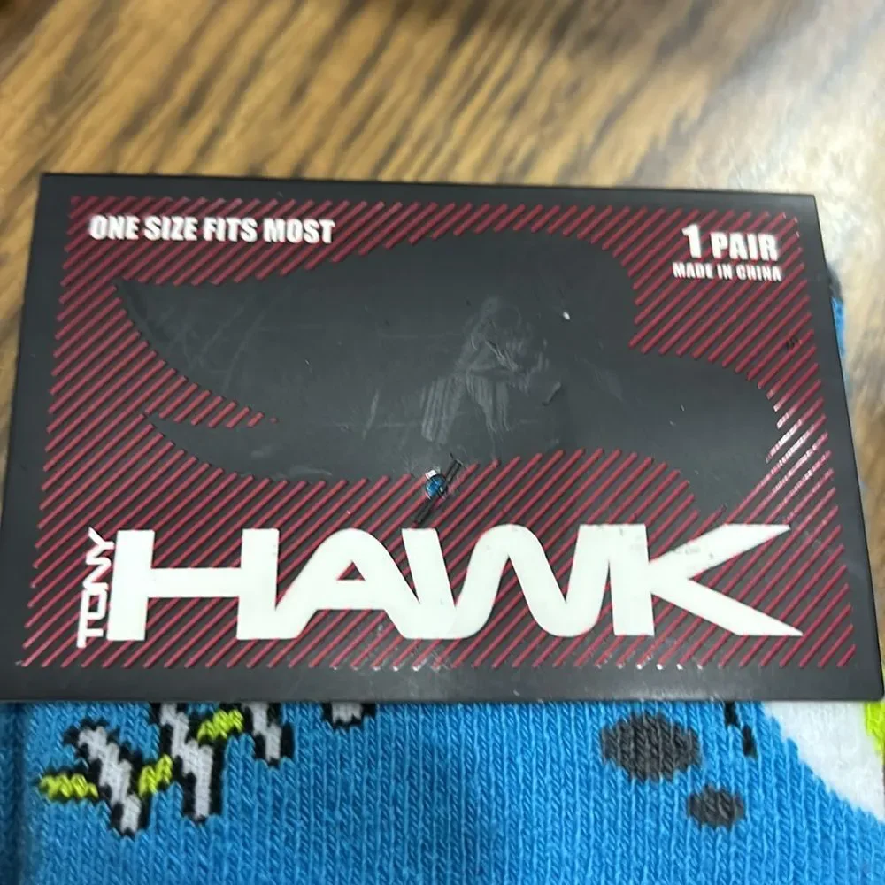 Tony Hawk monster horror themed non-slip socks NWT